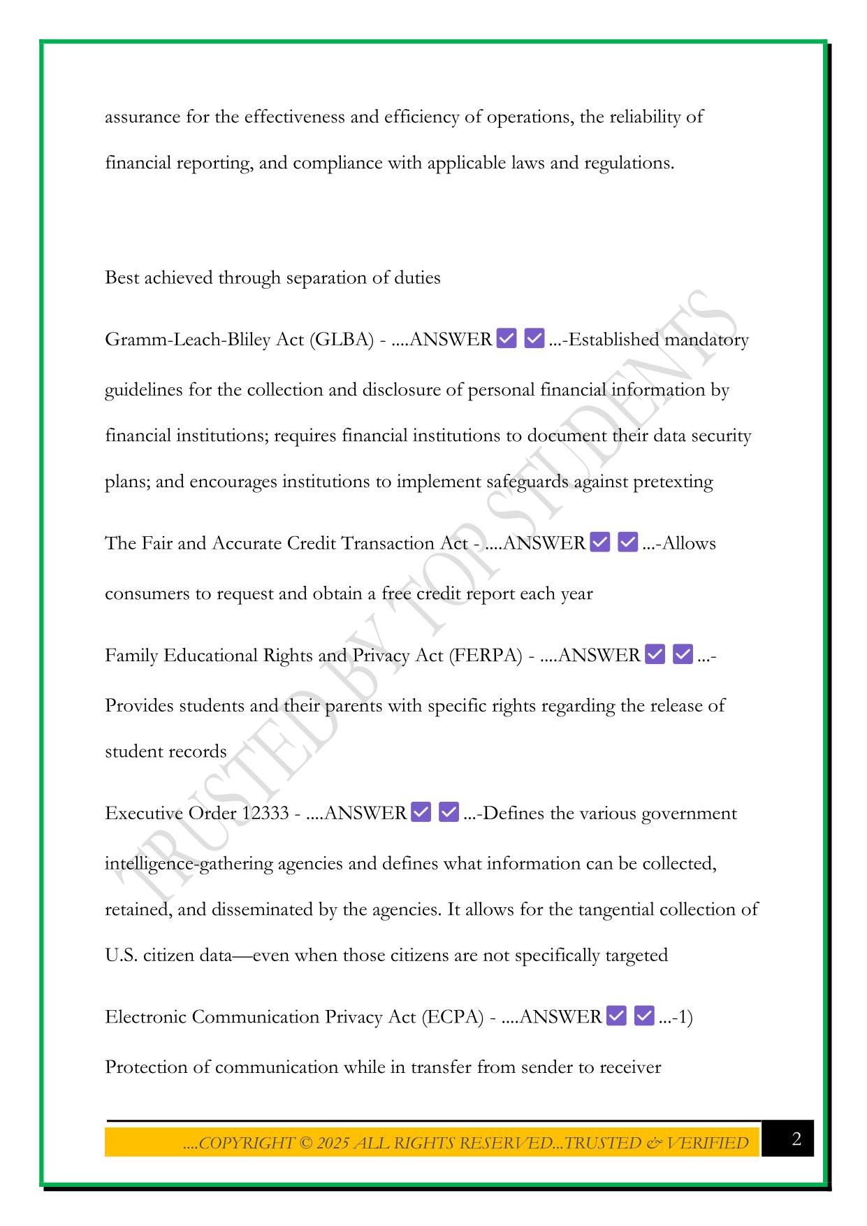 ETHICS IN TECHNOLOGY D333 WGU EXAM 2025 QUESTIONS AND ANSWERS