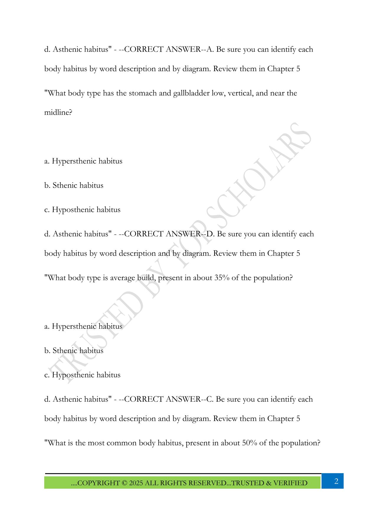 Mosbys Comprehensive Review of Radiography: Procedures Exam 2025 Questions and Answers