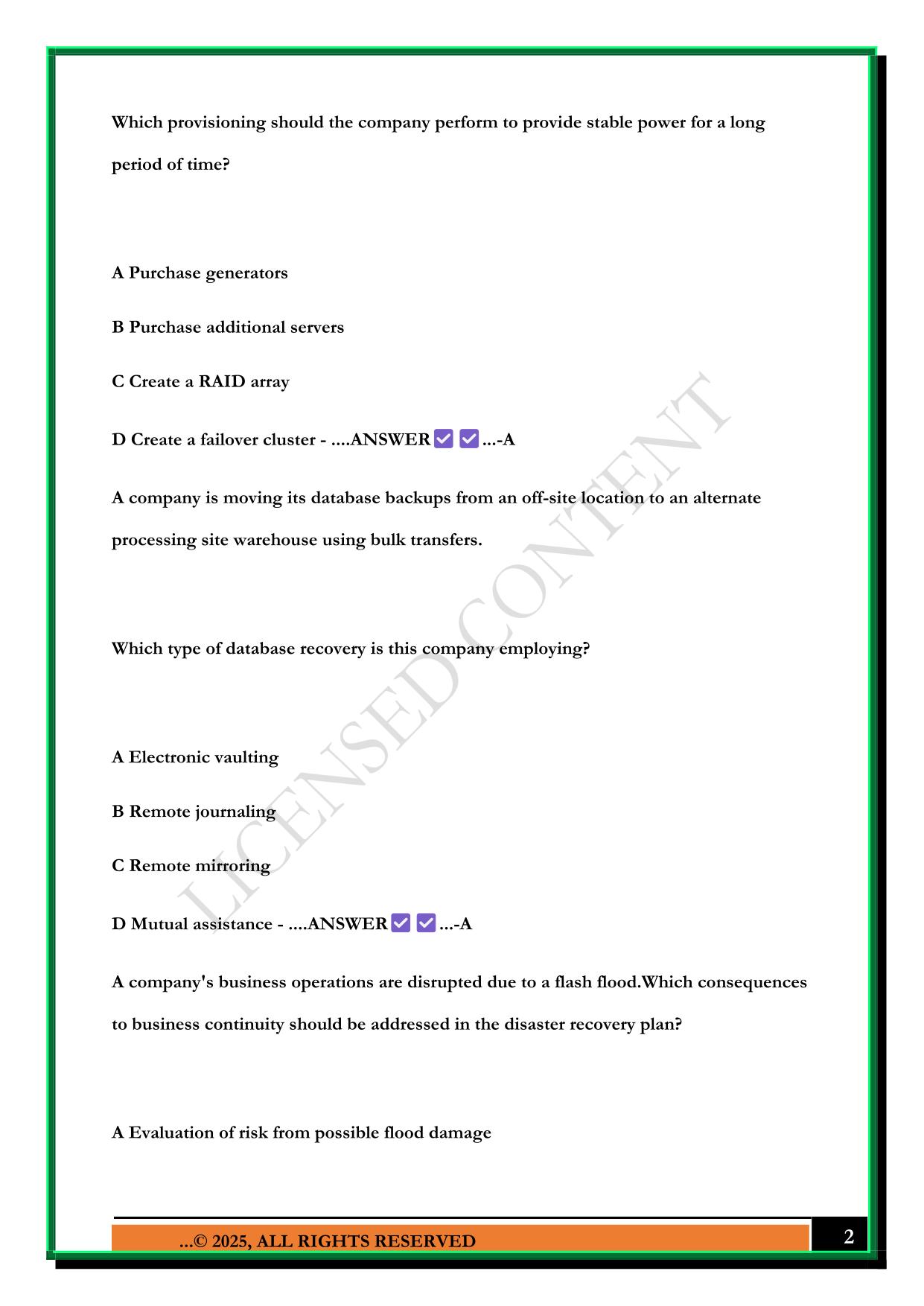 WGU MASTER'S COURSE C795 - CYBERSECURITY MANAGEMENT II TACTICAL EXAM 2025 QUESTIONS AND ANSWERS
