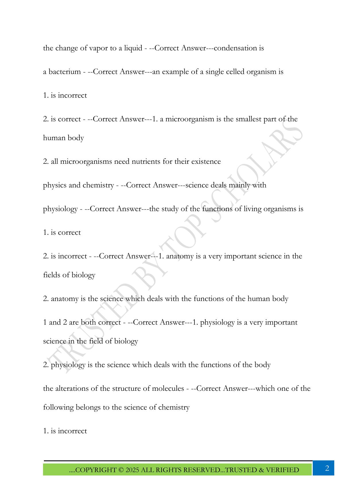 Cidesco Written Exam/All Topic Bank of Questions 2025 with Answers