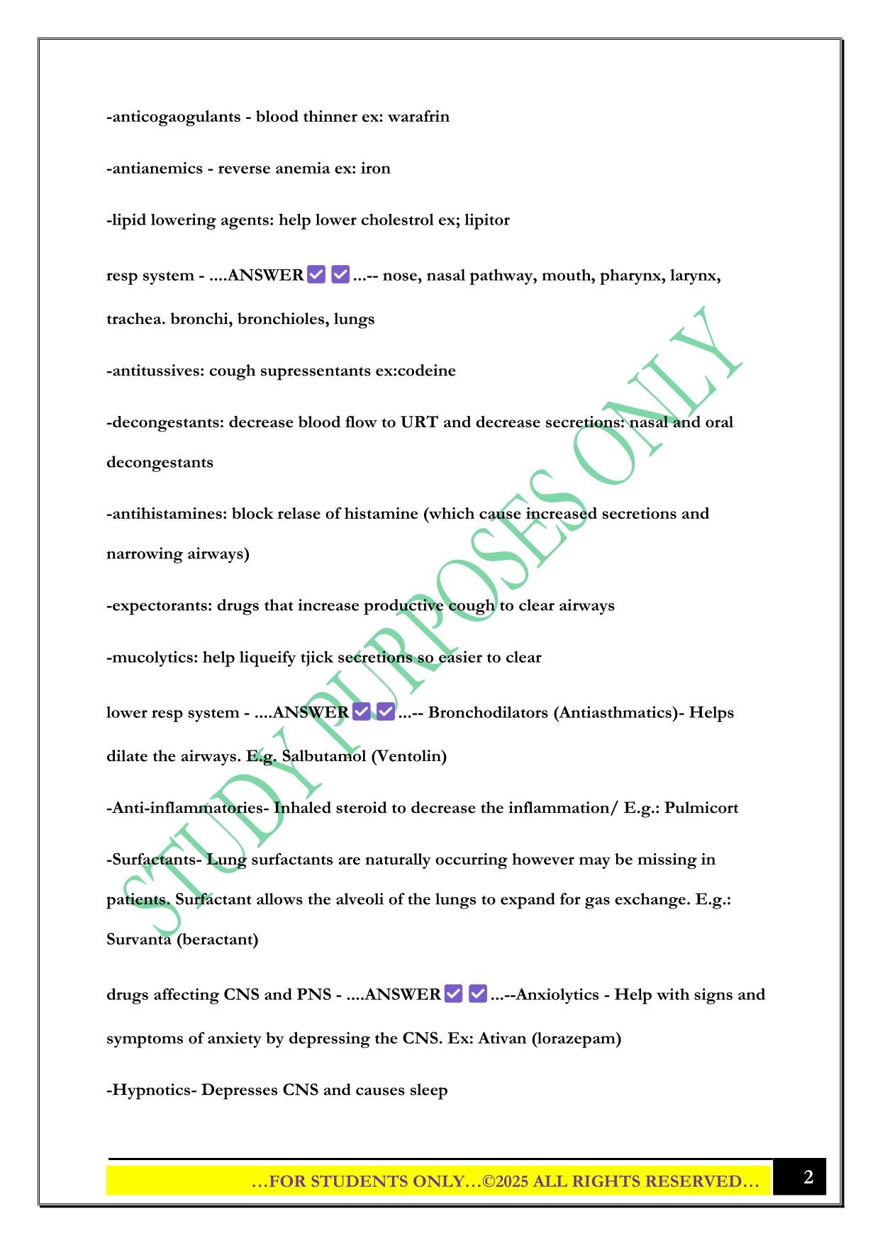 PN1005 Final Exam 2025 Questions and Answers