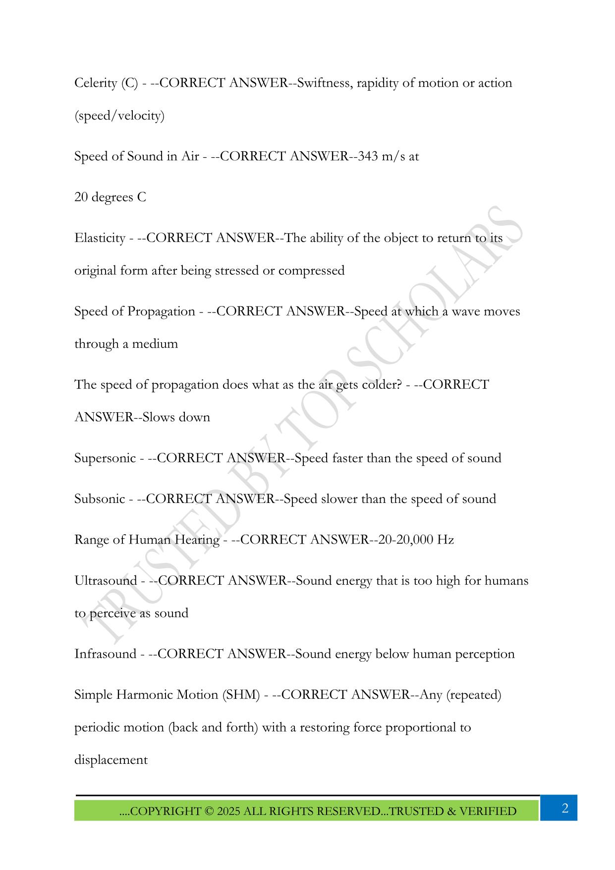 Speech and Hearing Sciences: ASLP 3030 Exam 2025 Questions and Answers