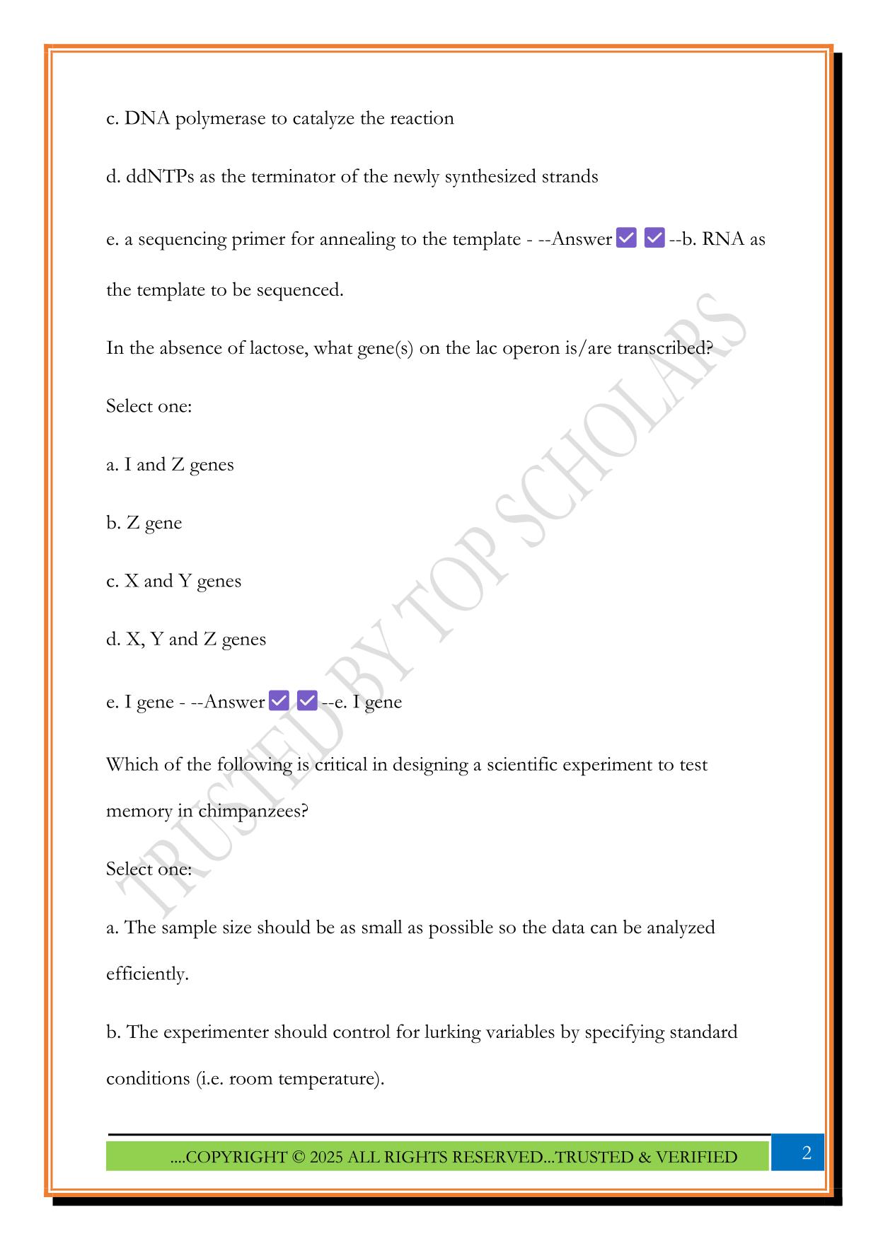 LS23L Final Review Exam 2025 Questions and Answers
