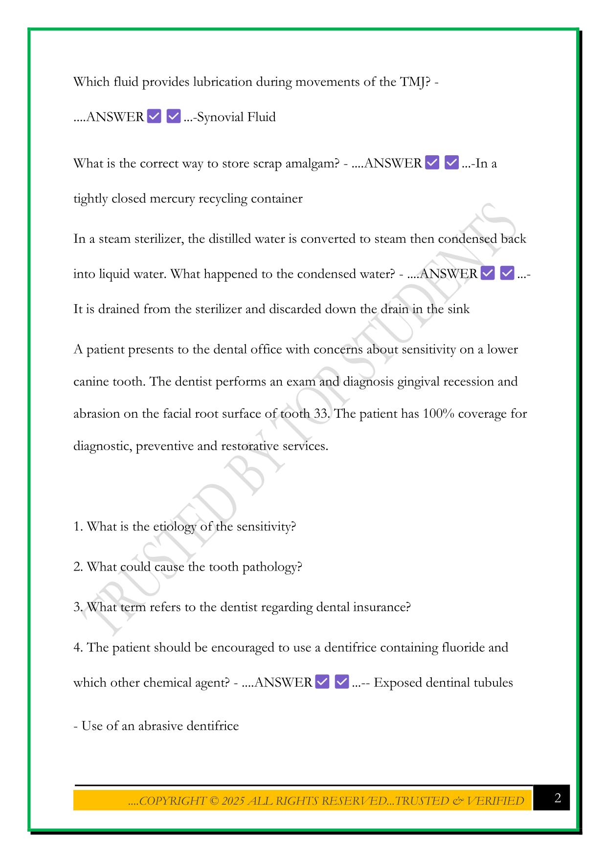 NDAEB EXAM 2025 QUESTIONS AND ANSWERS