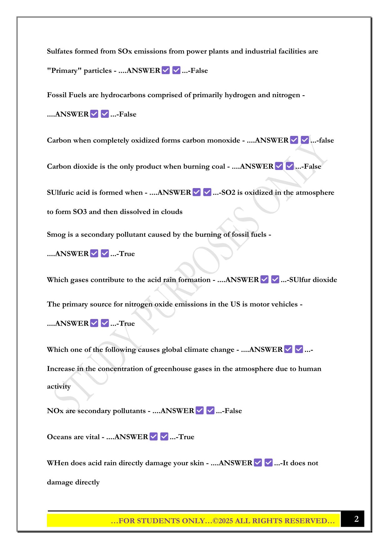 EGEE 102 EXAM2 2025 QUESTIONS AND ANSWERS