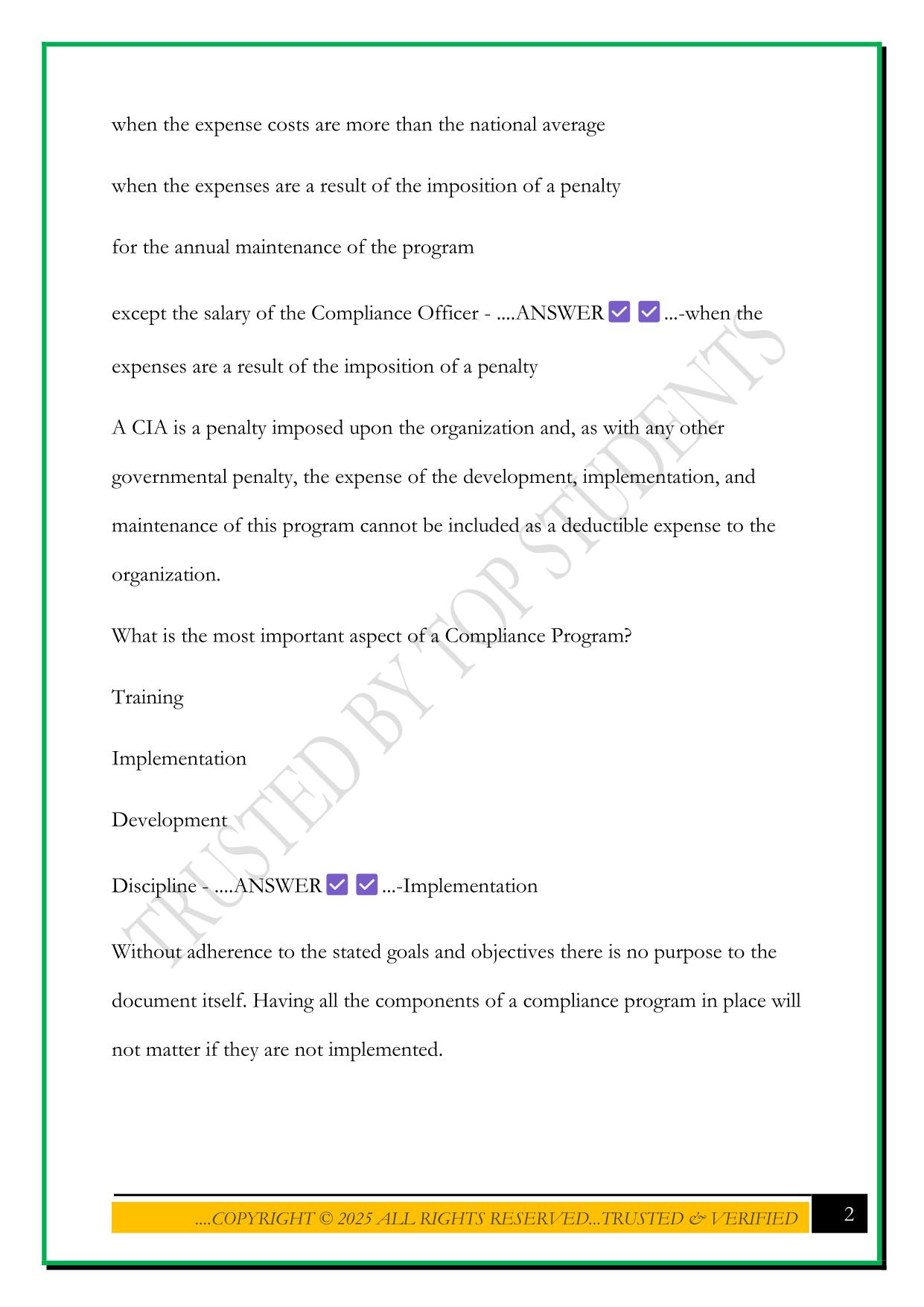 CPCO CHAPTER 2 EXAM 2025 QUESTIONS AND ANSWERS