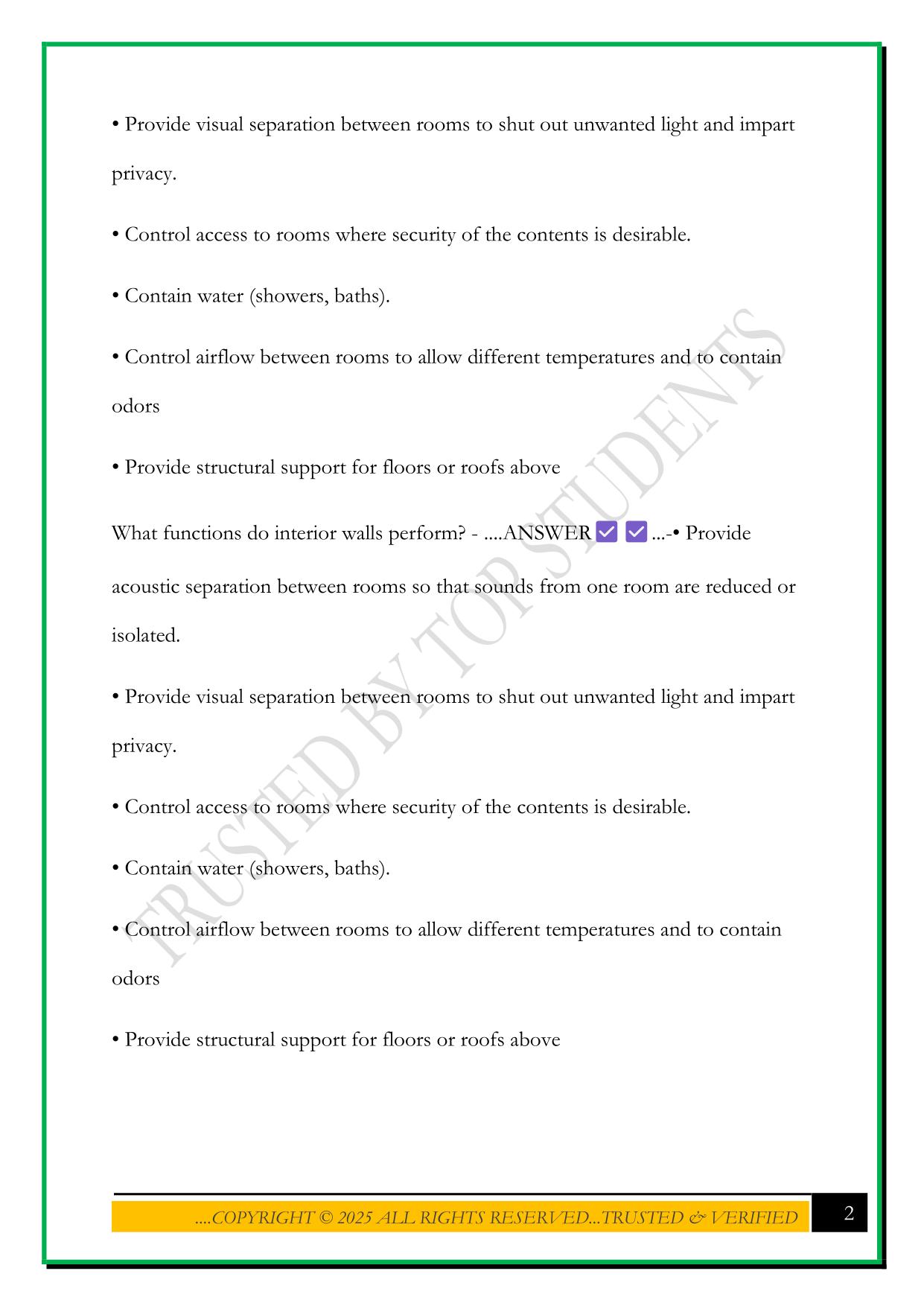 EXAM 3 INTD 244 2025 QUESTIONS AND ANSWERS