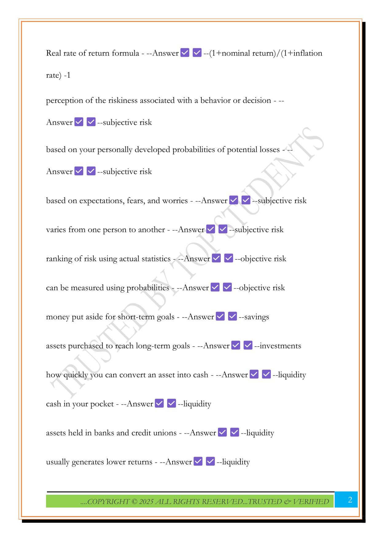 FHCE 3200 Exam 3 2025 Questions and Answers