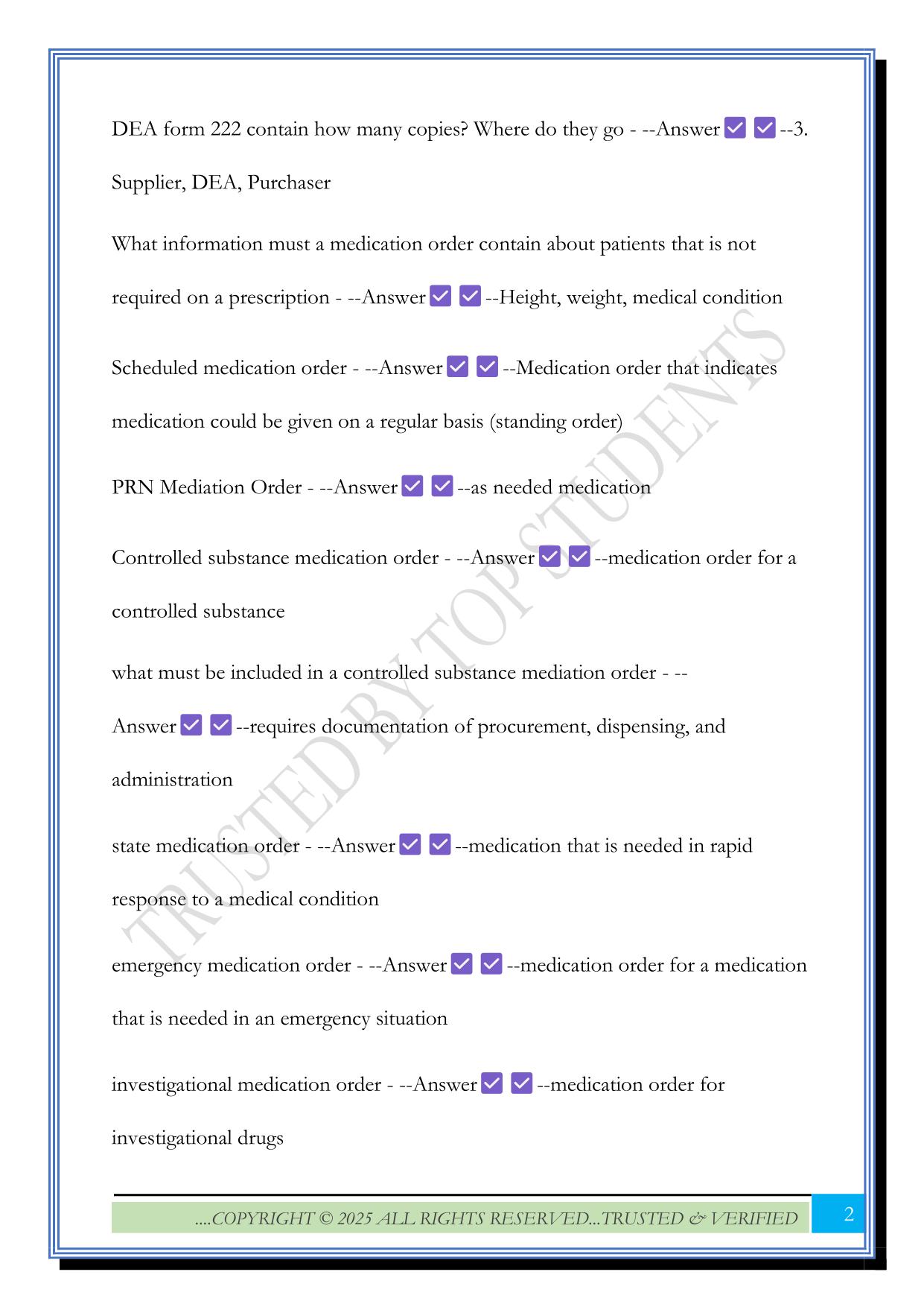 Pharmacy Technician - CVS study set Exam 2025 Questions and Answers
