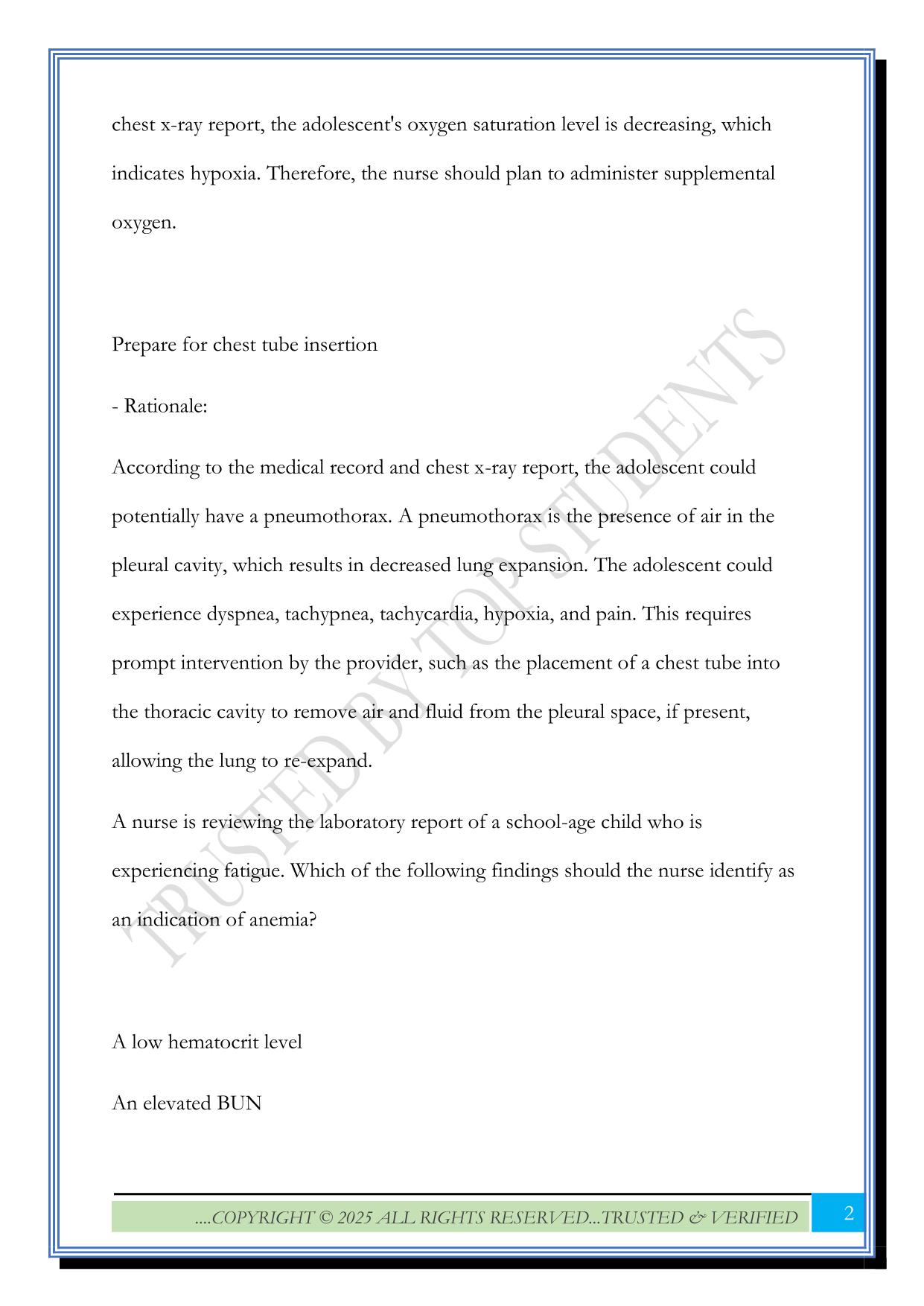 Peds Practice A 2025 Exam Questions and Answers