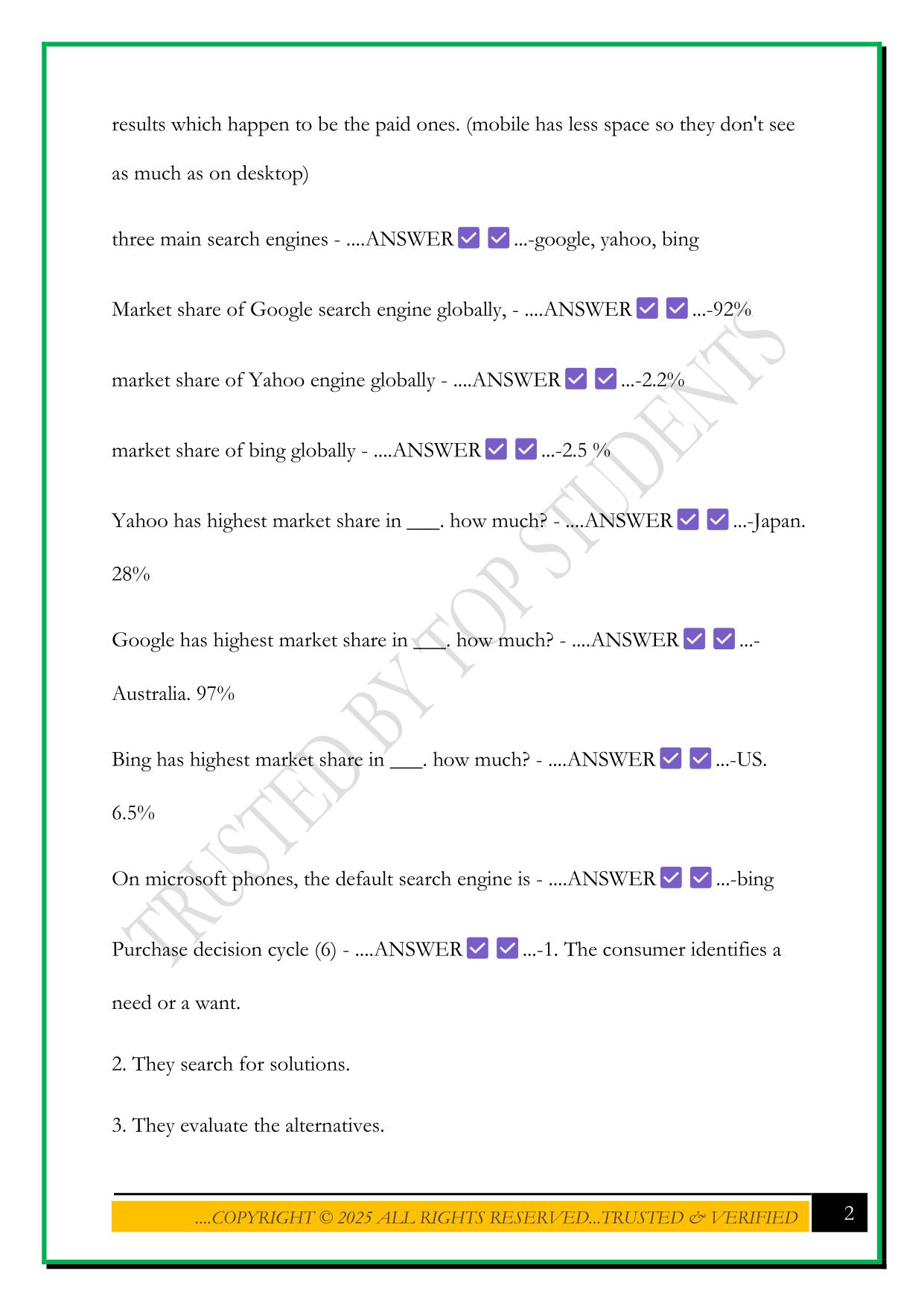 DMI COURSE MODULE 5 EXAM 2025 QUESTIONS AND ANSWERS