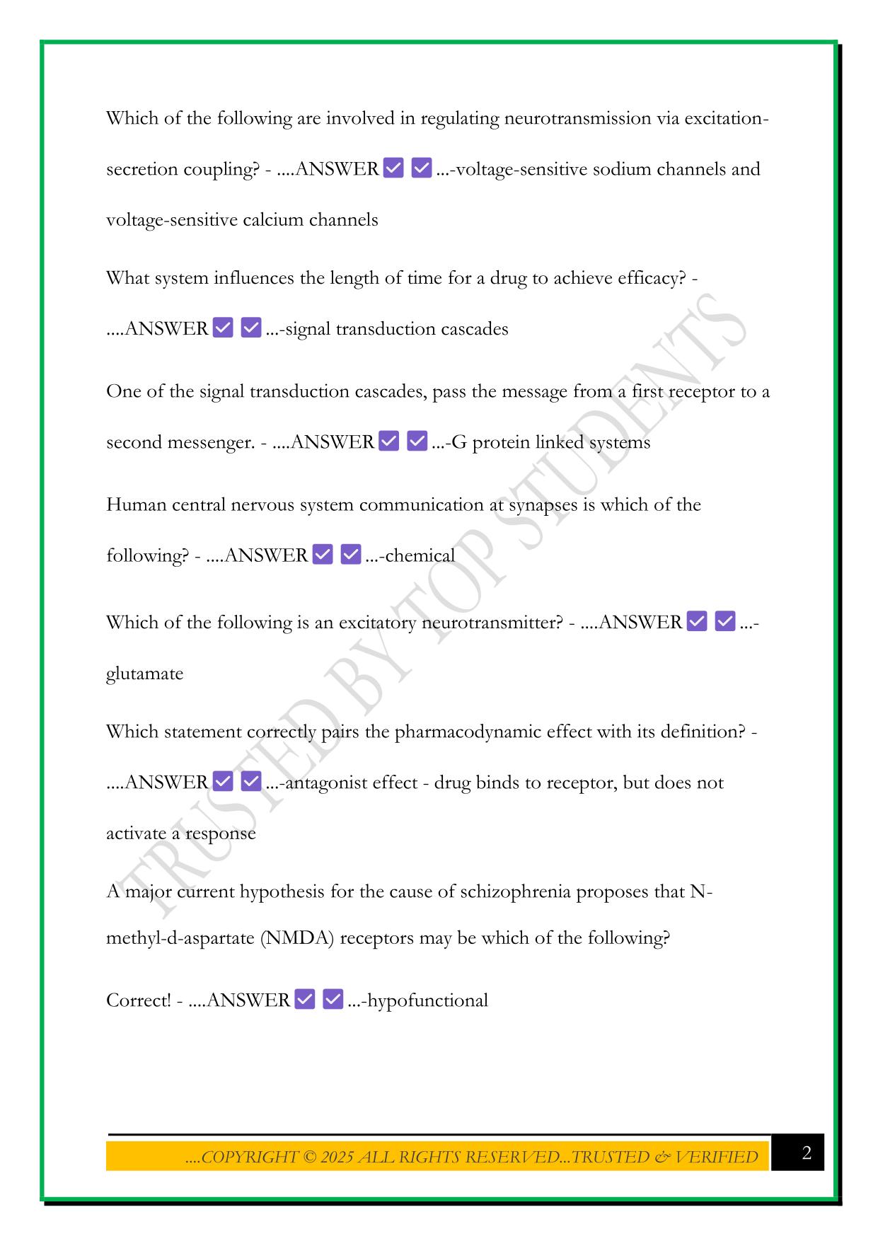 NR546 PSYCHOPHARM MIDTERM EXAM 2025 QUESTIONS AND ANSWERS