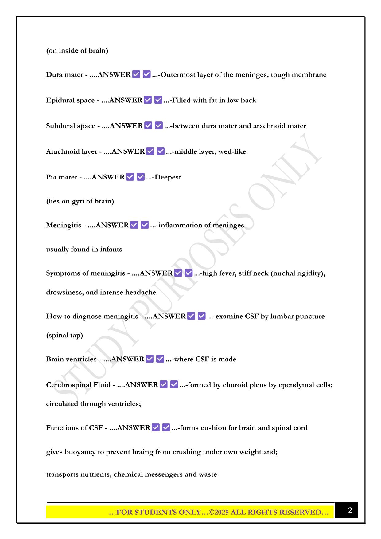 GCU BIO 201 Exam 4 2025 Questions and Answers