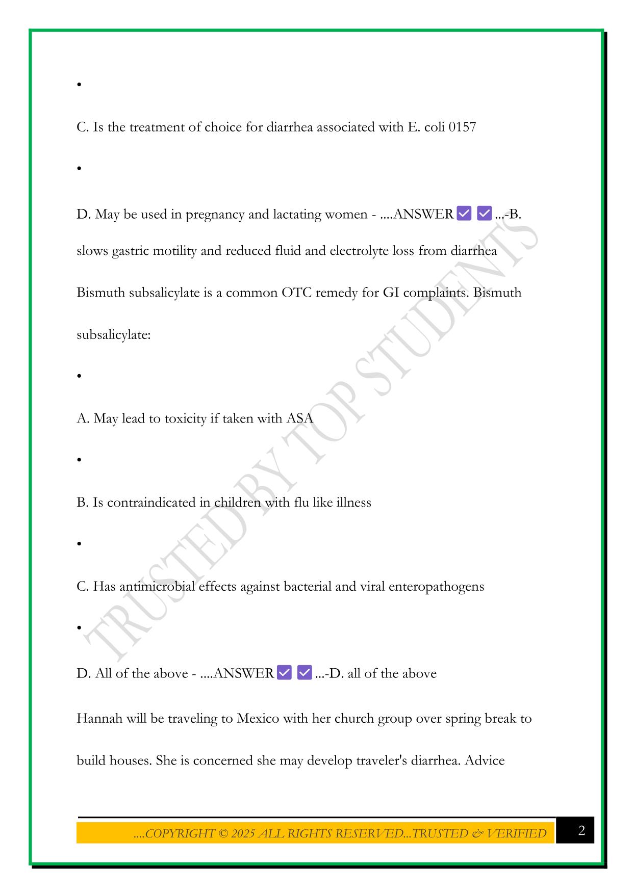 MODULE 8 NURS 5334 EXAM 2025 QUESTIONS AND ANSWERS