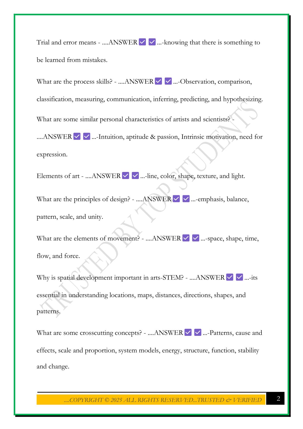 CORE SUBJECTS EC-6 CERTIFY TEACHER EXAM 2025 QUESTIONS AND ANSWERS