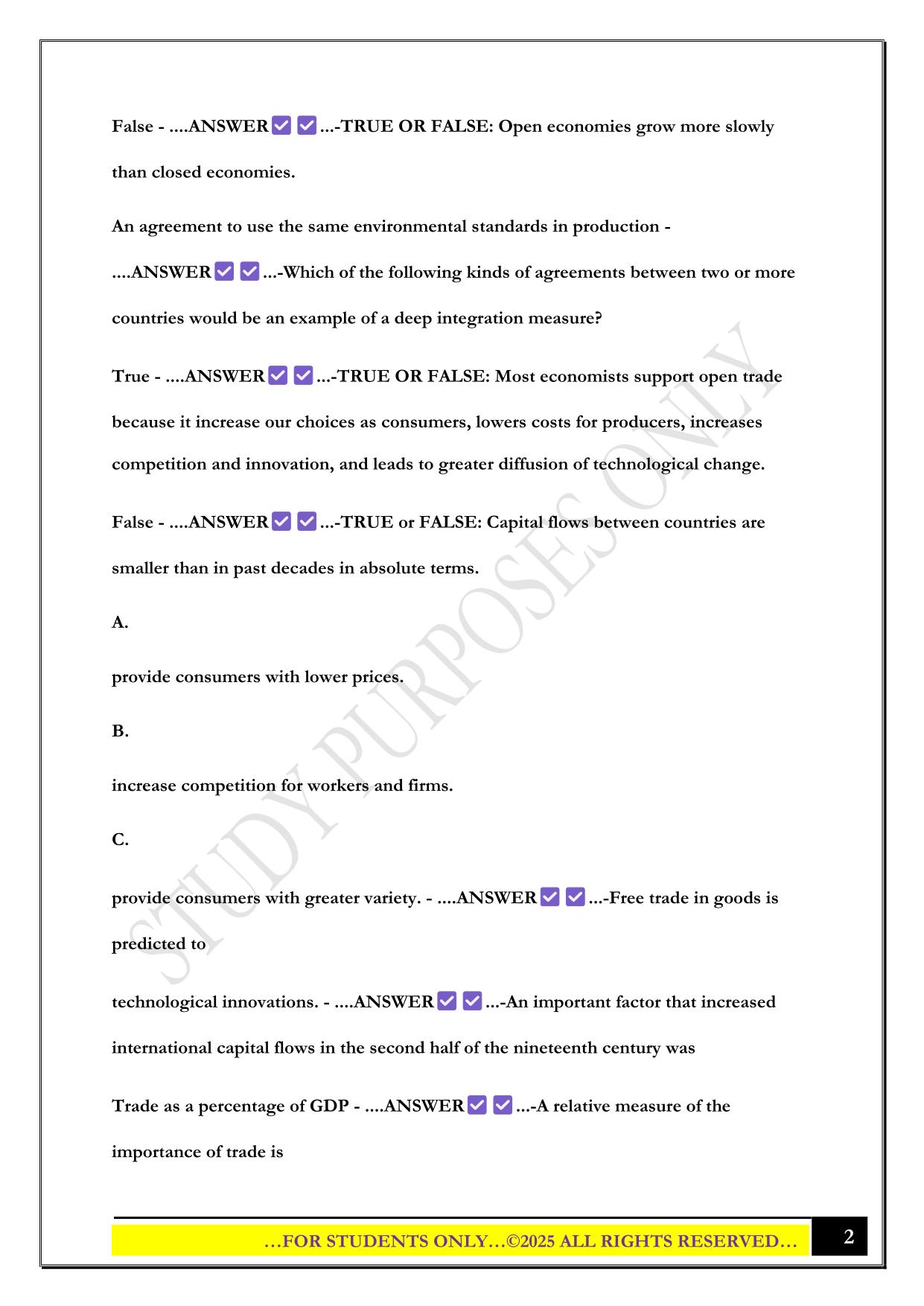 ECO 336 Midterm Exam 2025 Questions and Answers