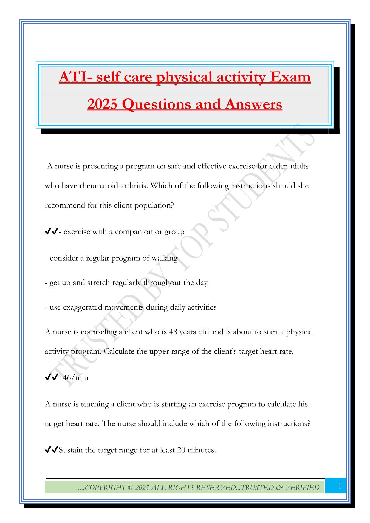 ATI Fall 2025 Bundled Exams Questions and Answers |100% Pass |Verified and Updated