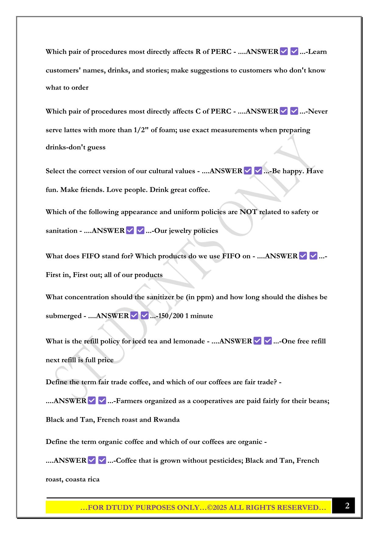 BIGGBY EXAM 2025 QUESTIONS AND ANSWERS