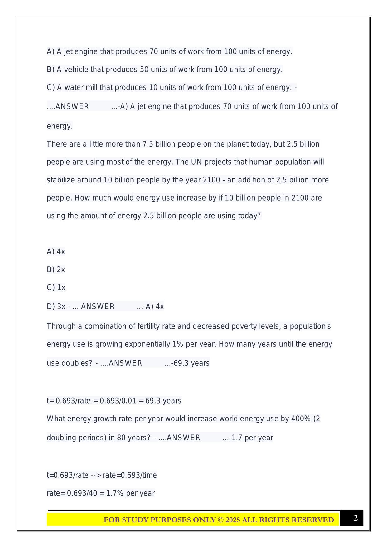 EGEE Exam #1, EGEE 101 Midterm (FINAL ver) 2025 Questions and Answers