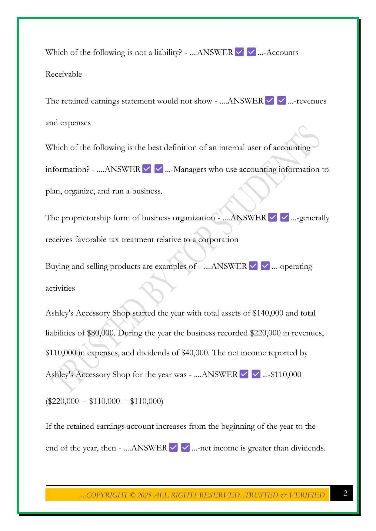 MGMT 202 CHAPTER 1 EXAM 2025 QUESTIONS AND ANSWERS