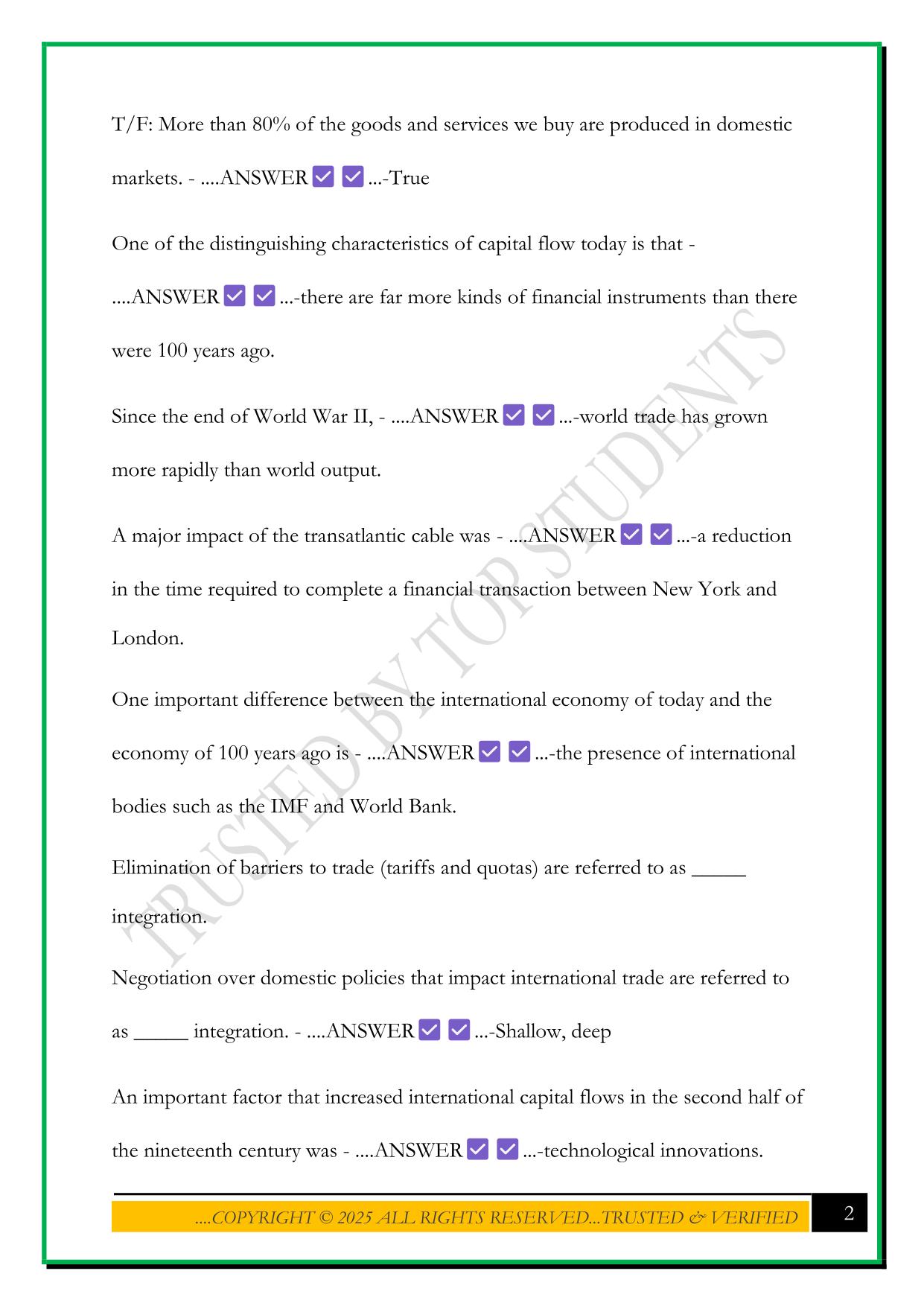ECO 336 EXAM 1 2025 QUESTIONS AND ANSWERS