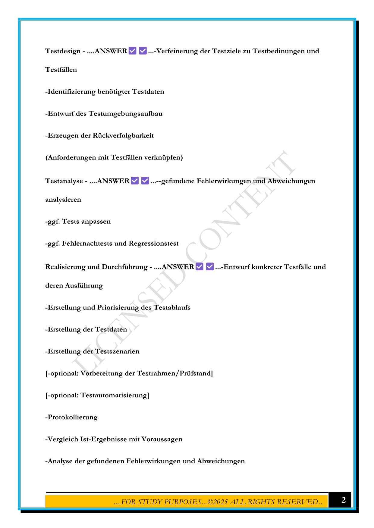 ISTQB CERTIFIED TESTER (FOUNDATION LEVEL) 2025 QUESTIONS AND ANSWERS