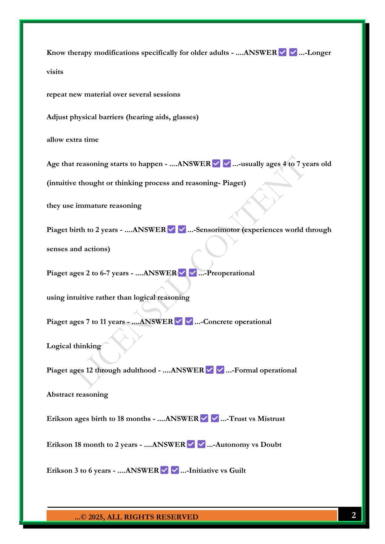 NURS 661 TEST 3 2025 QUESTIONS AND ANSWERS