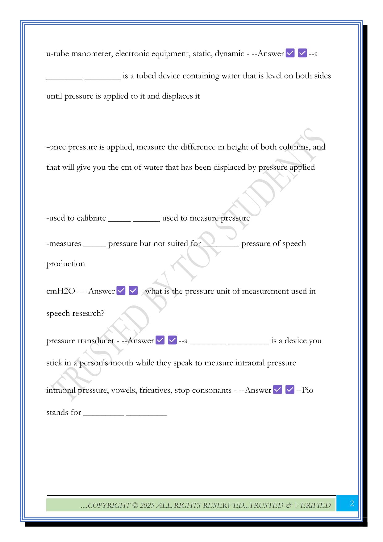COMD 5070 EXAM 2 2025 Questions and Answers