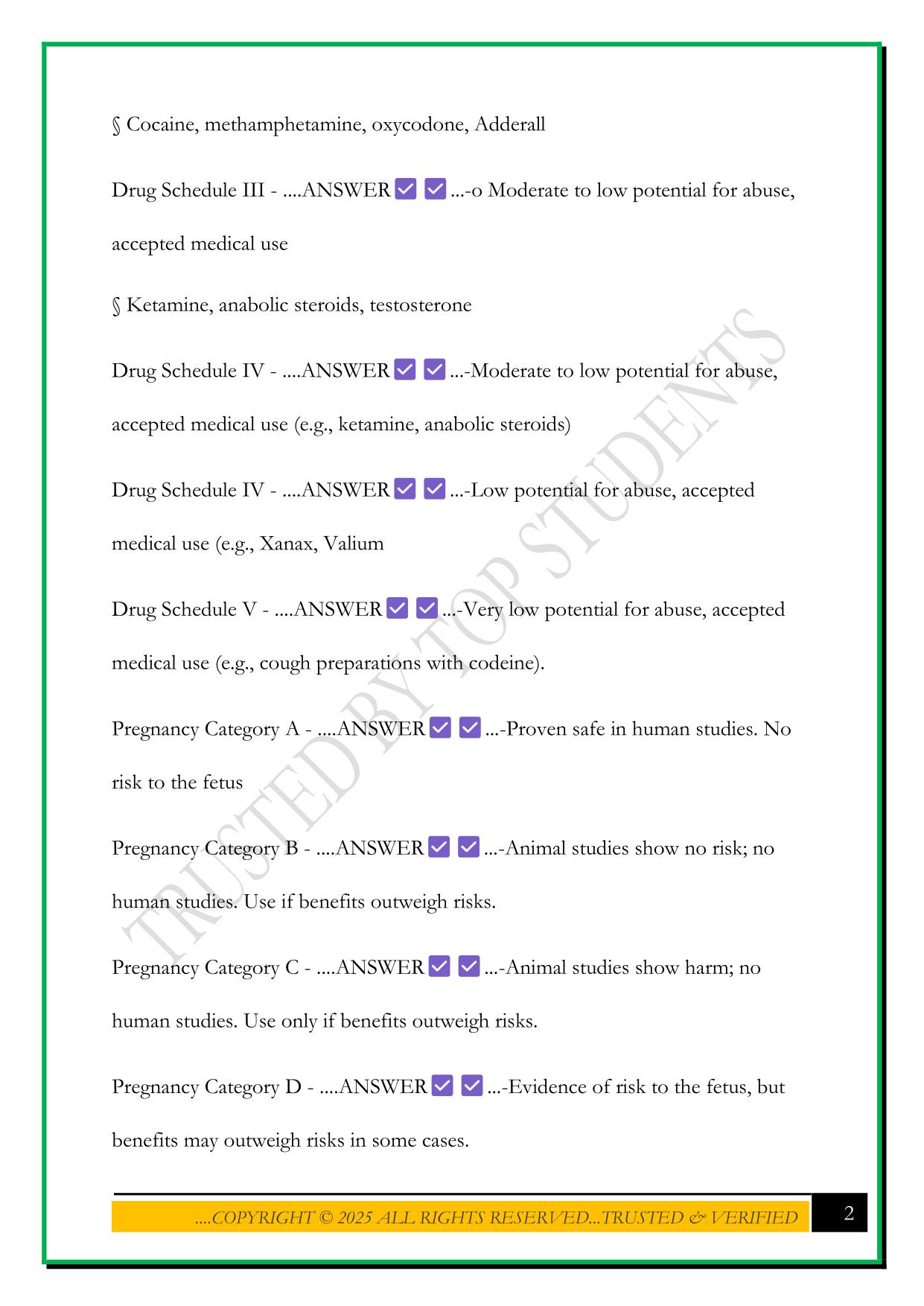 PN 1005 PHARMACOLOGY FINAL EXAM 2025 QUESTIONS AND ANSWERS