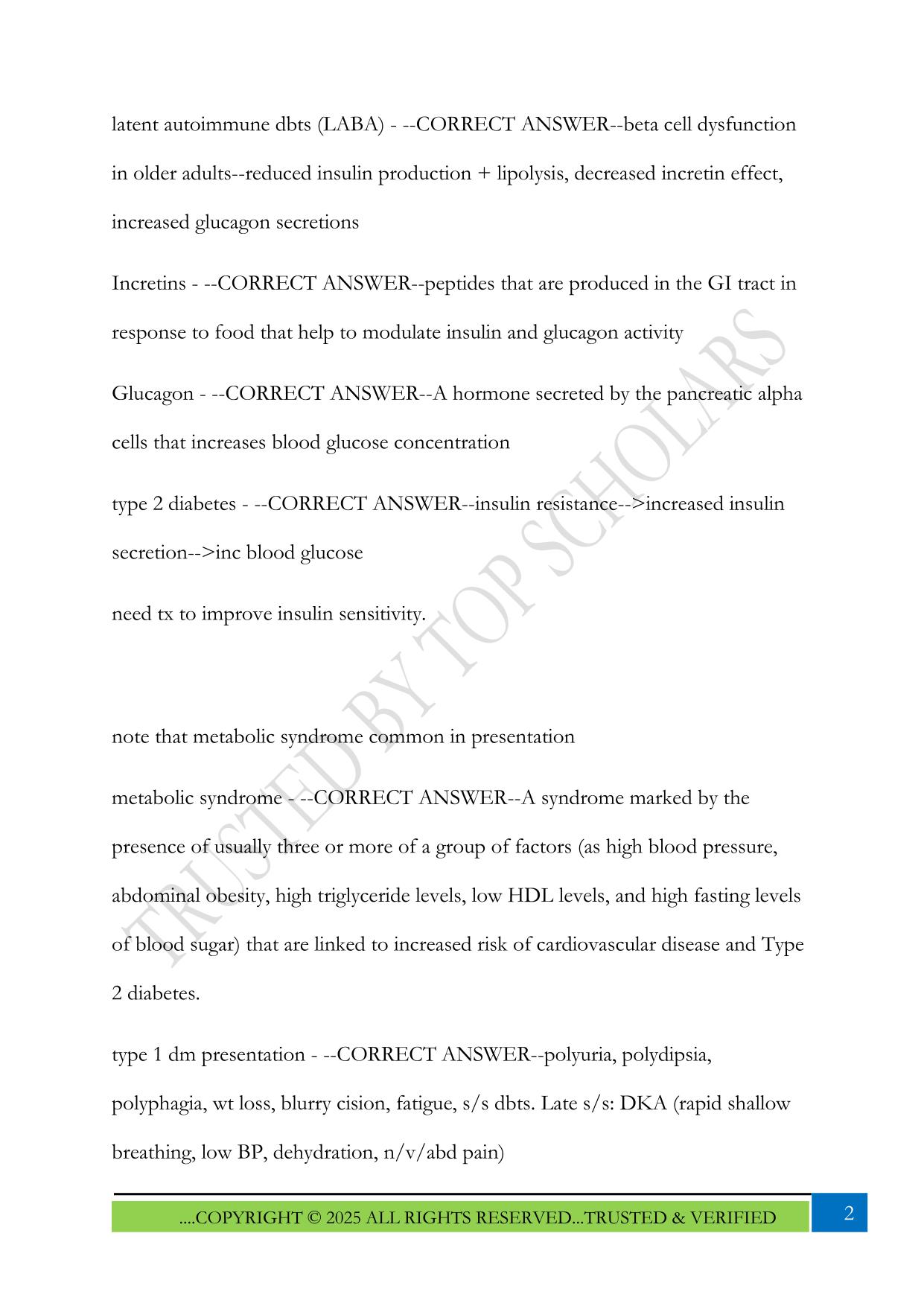 NSG 555 Quiz 2 2025 Questions and Answers