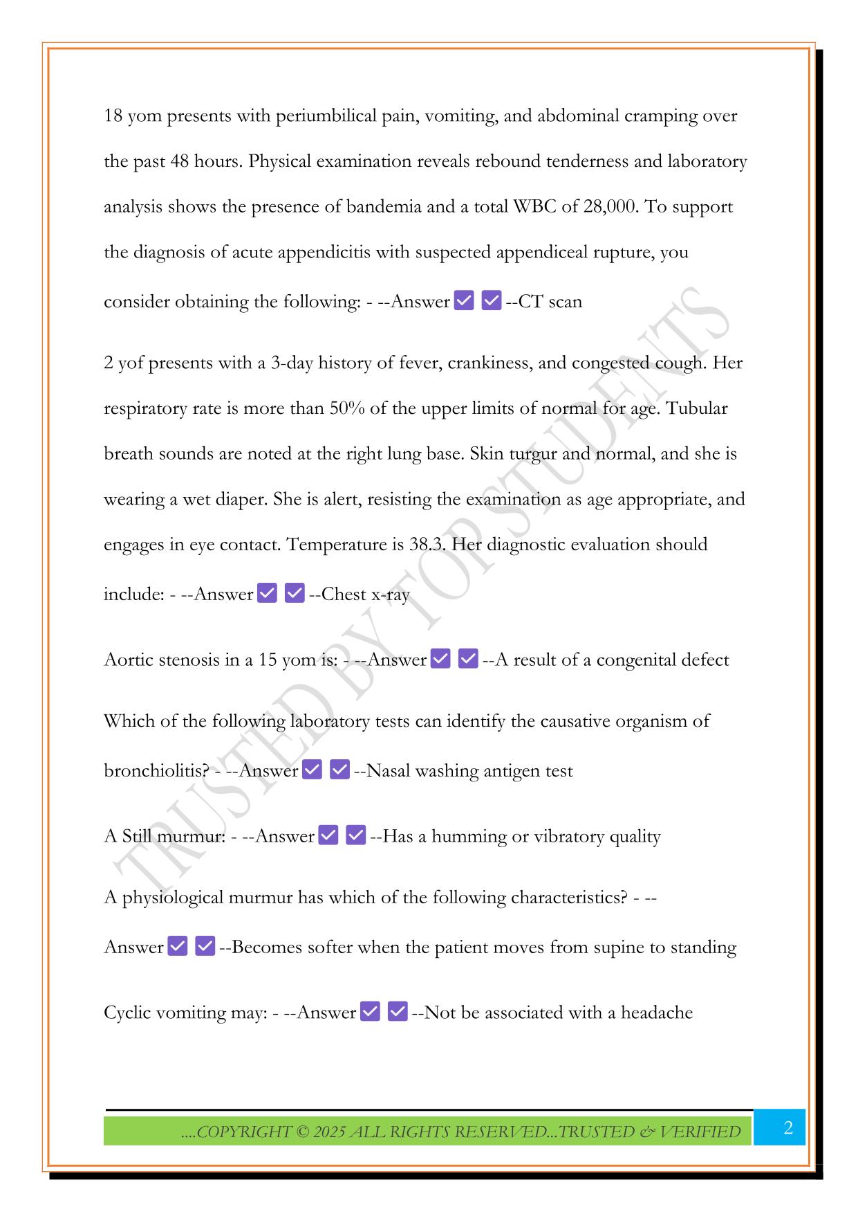 MN 580: Final Exam 2025 Questions and Answers
