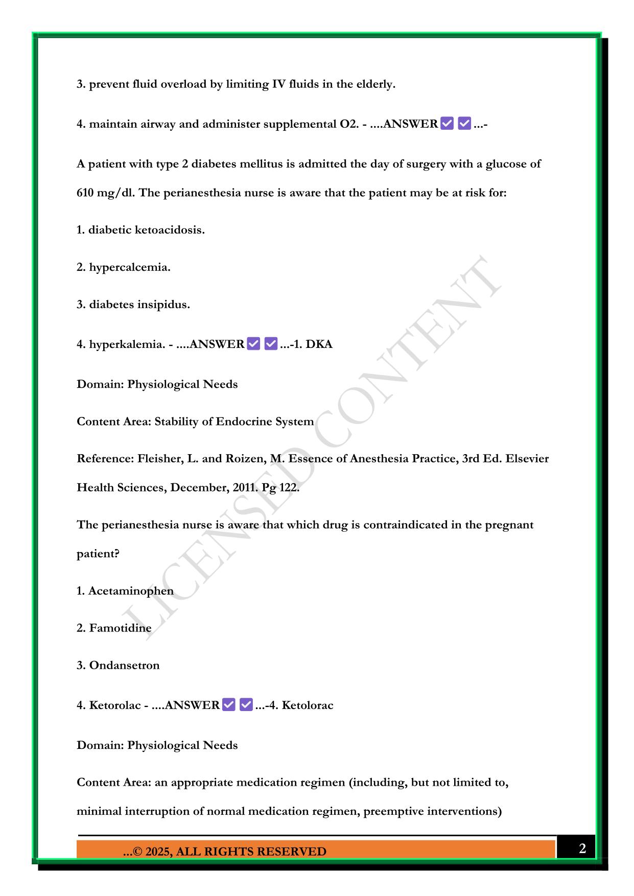 CPAN, CAPA CERT QUESTIONS 2025 WITH CORRECT ANSWERS