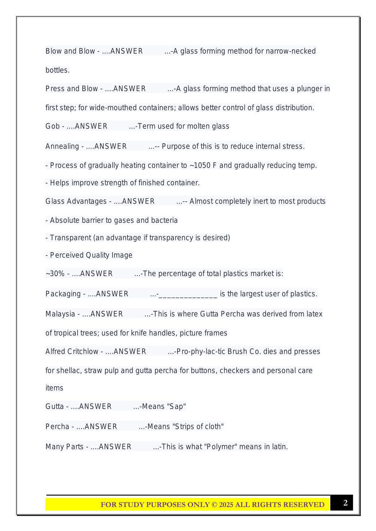 PKSC1020 EXAM 2 Batt 2025 Questions and Answers