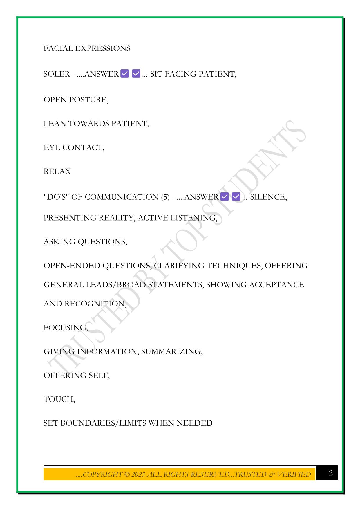 NURSING 100 WCU MIDTERM EXAM 2025 QUESTIONS AND ANSWERS