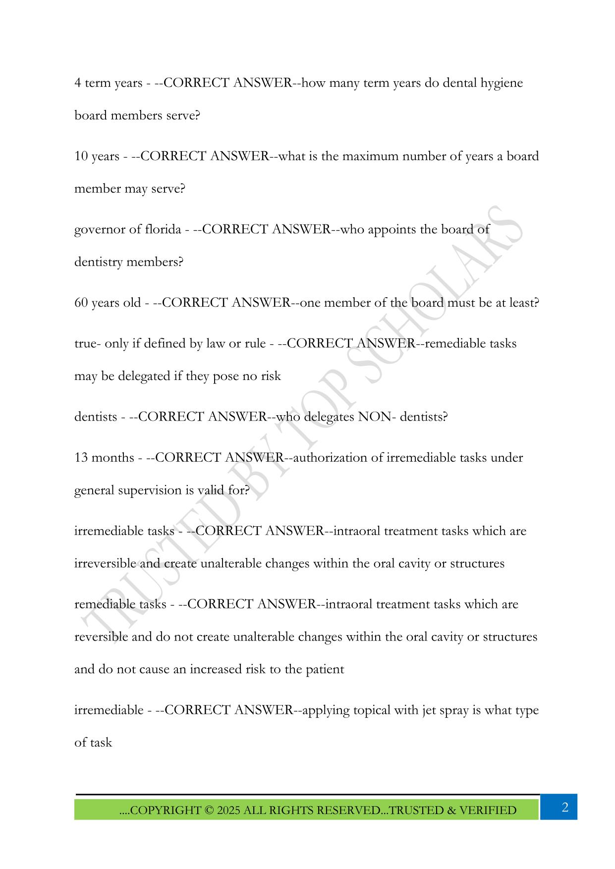 Florida Laws and Rules Exam 2025 Questions and Answers