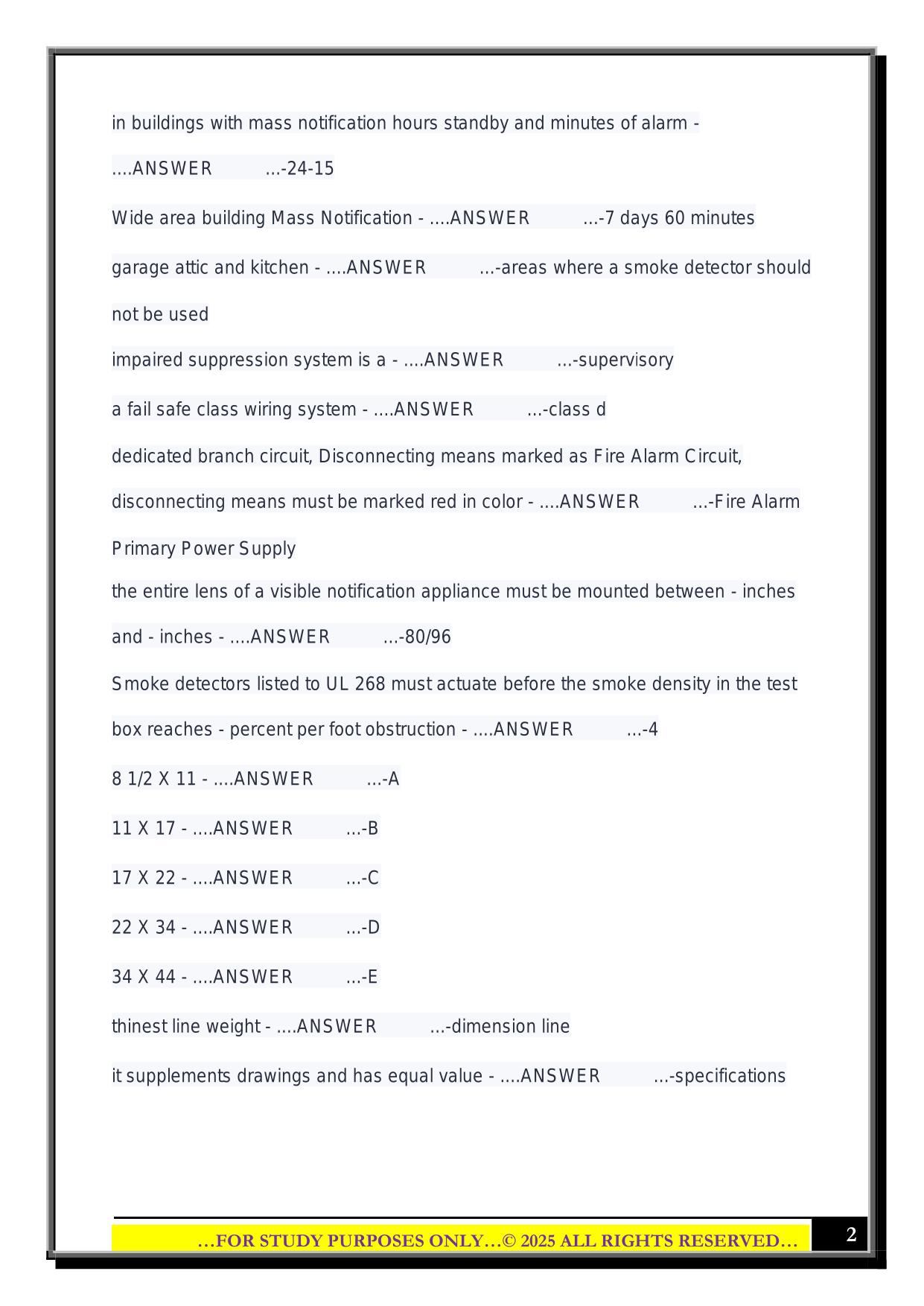 NICET LEVEL 1 questions with Correct Answers