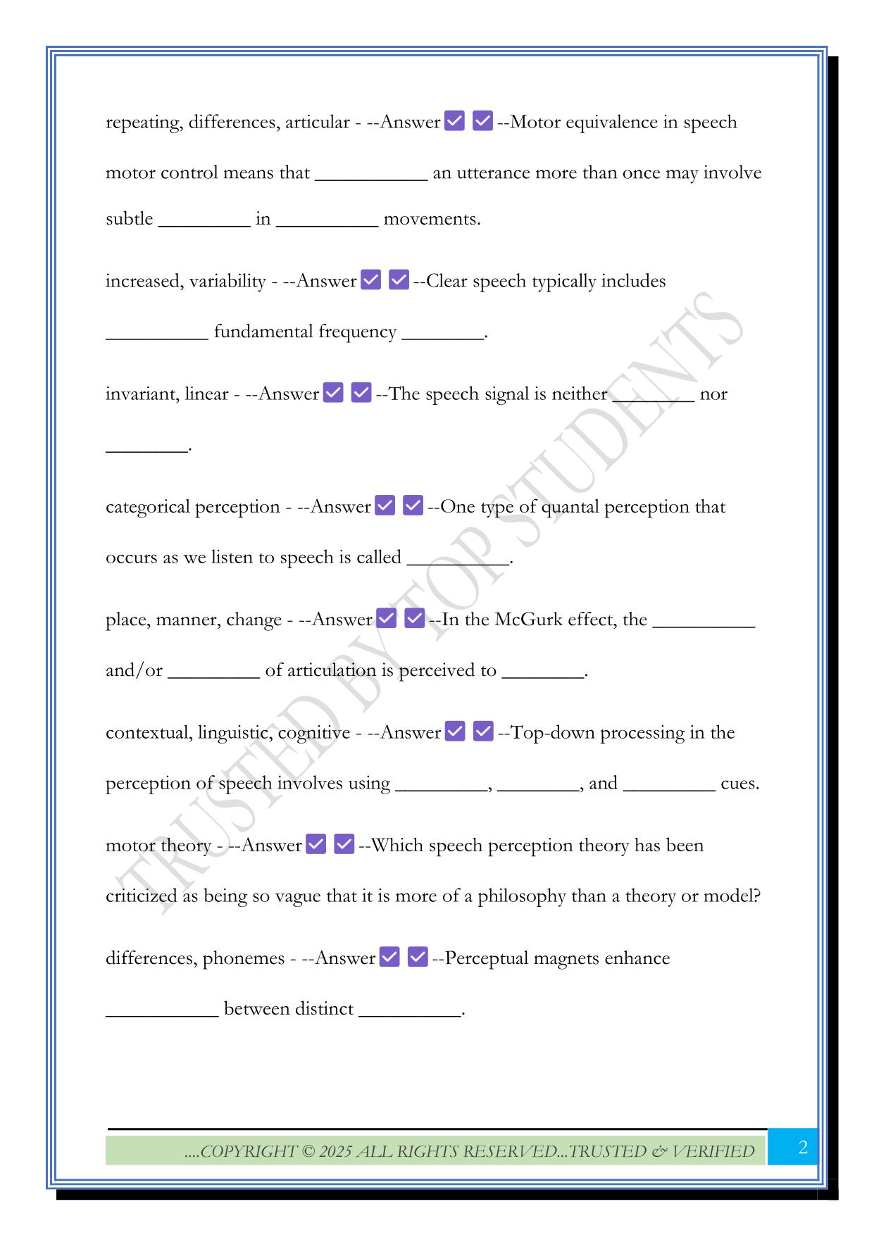 COMD 5070 Exam 3 2025 Questions And Answers