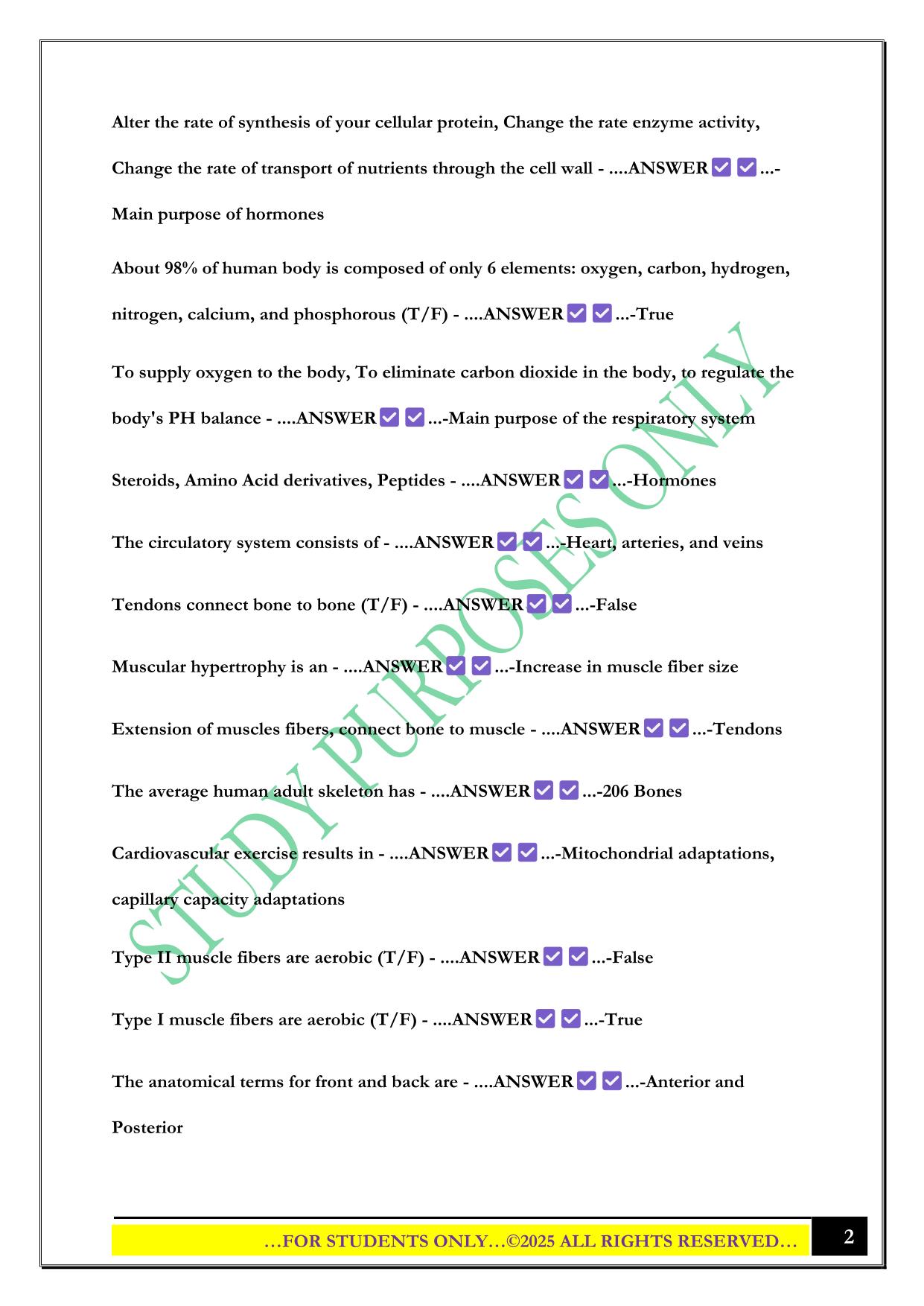 ISSA Study Guide 2025 Questions and Answers