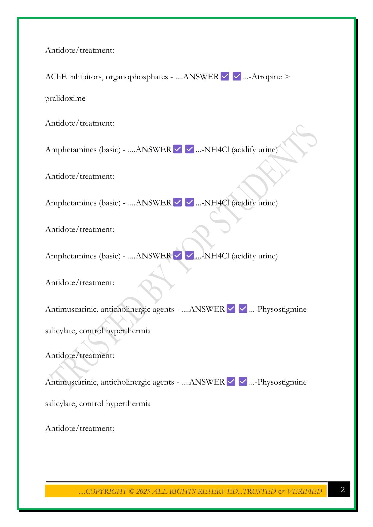 NBME PHARM SHELF EXAM 2025 QUESTIONS AND ANSWERS
