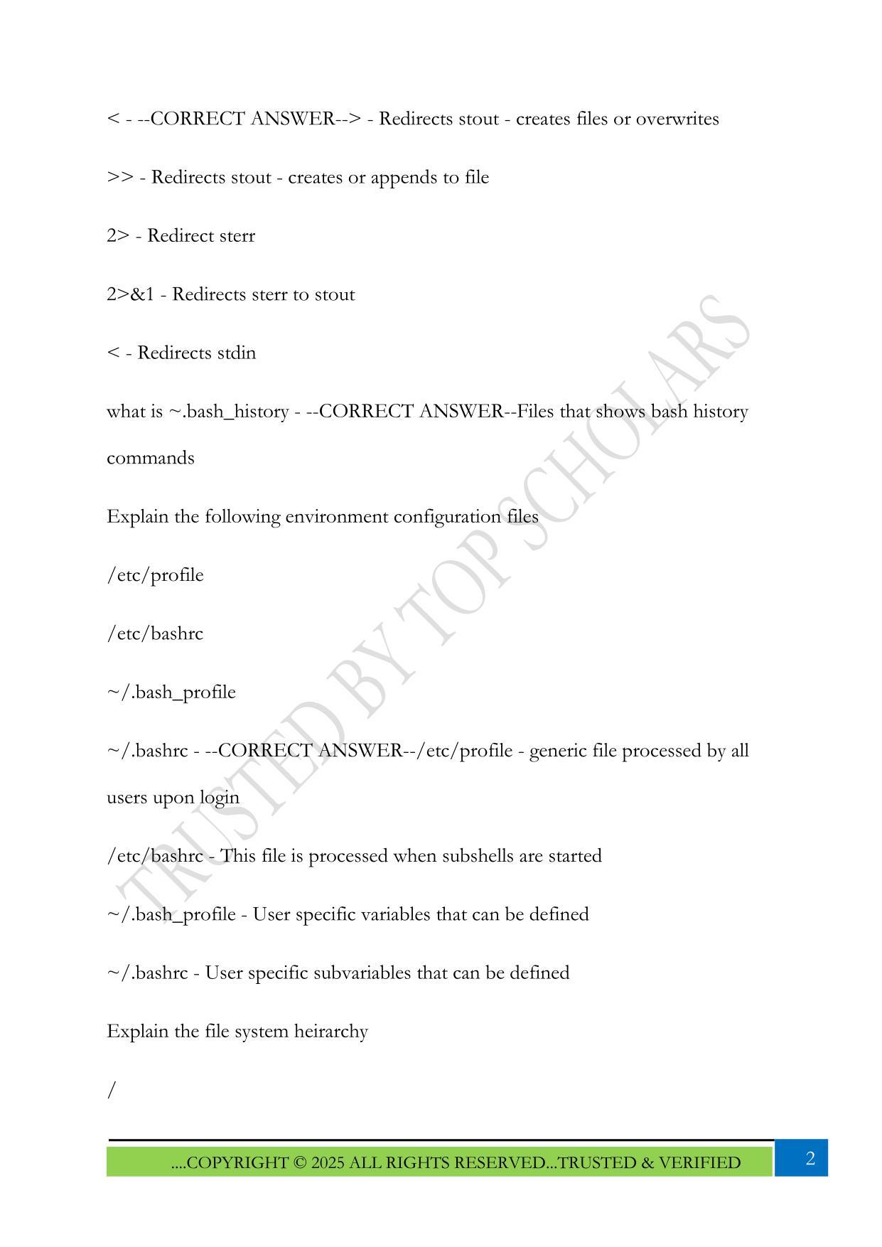 RHCSA EX200 Exam 2025 Questions and Answers