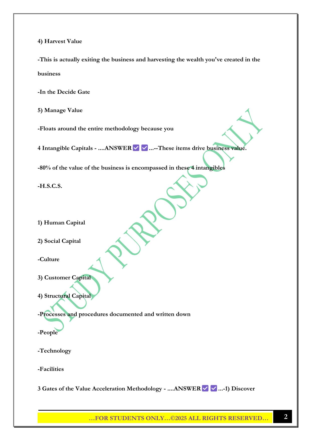 CEPA Terms Exam 2025 Questions and Answers