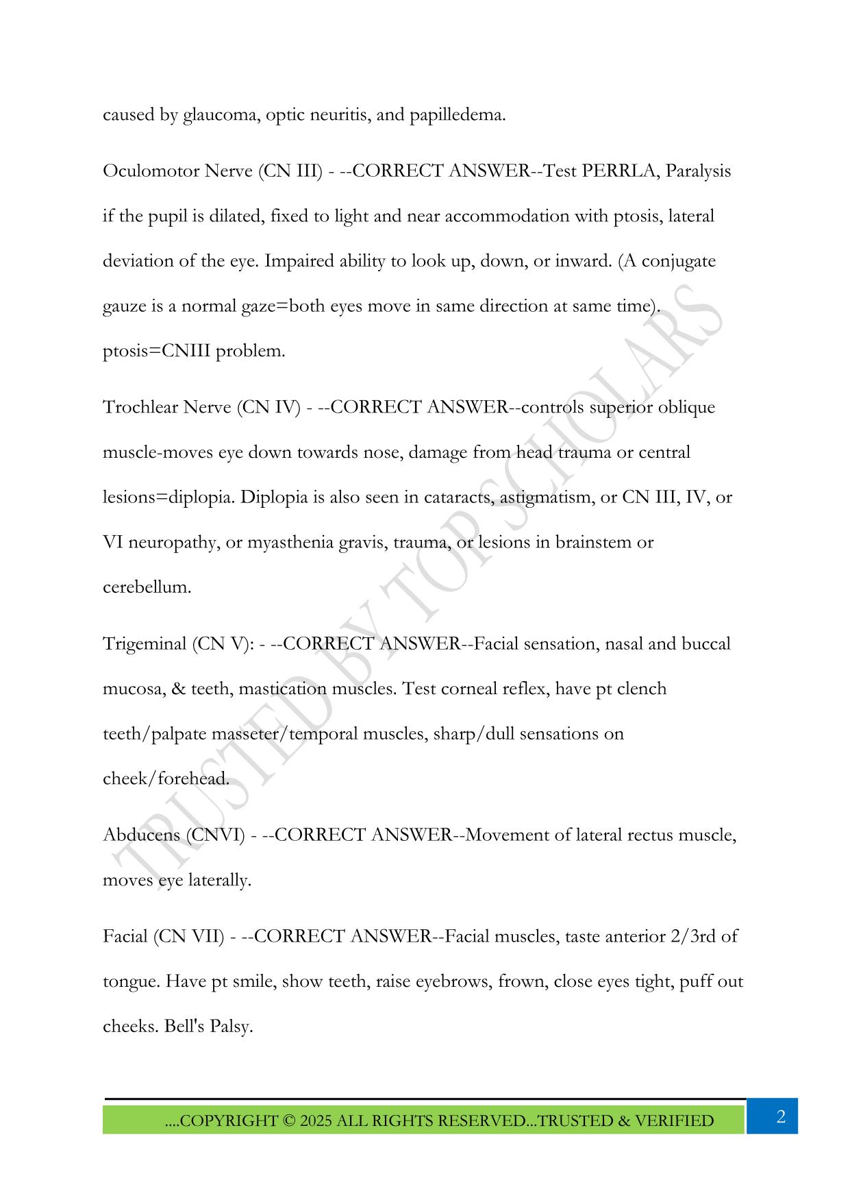 NUR 634 Advanced Health Assessment Midterm Exam 2025 Questions and Answers