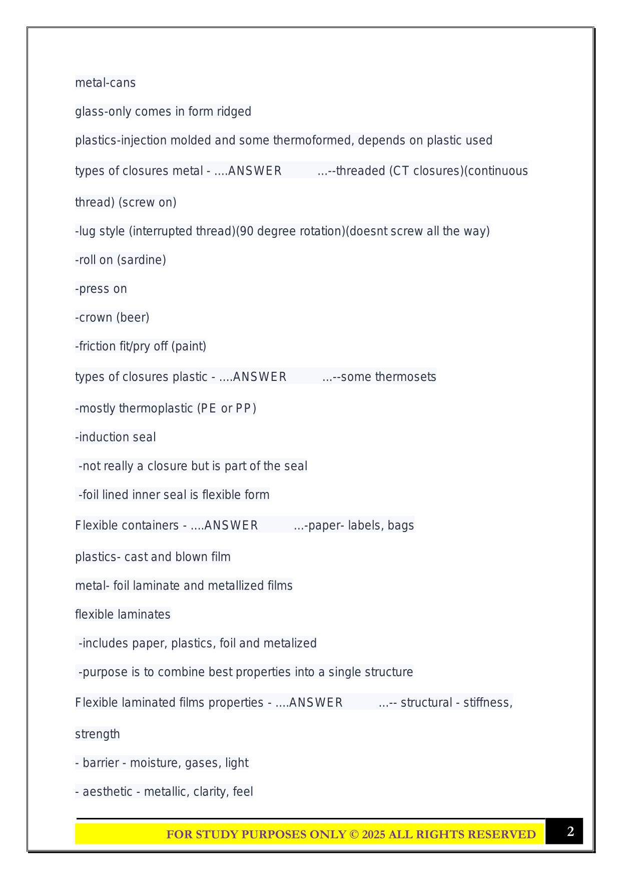 PKSC 1020 Exam 3 2025 Questions and Answers