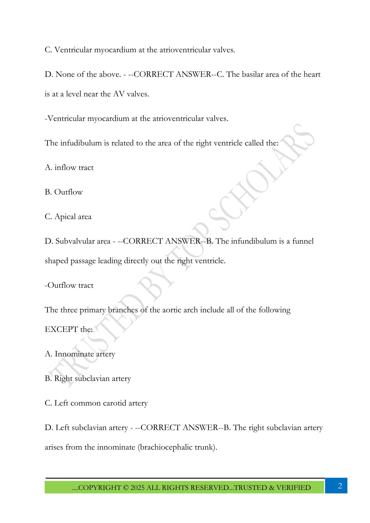 Davies Adult Echo Exam 2025 Questions and Answers