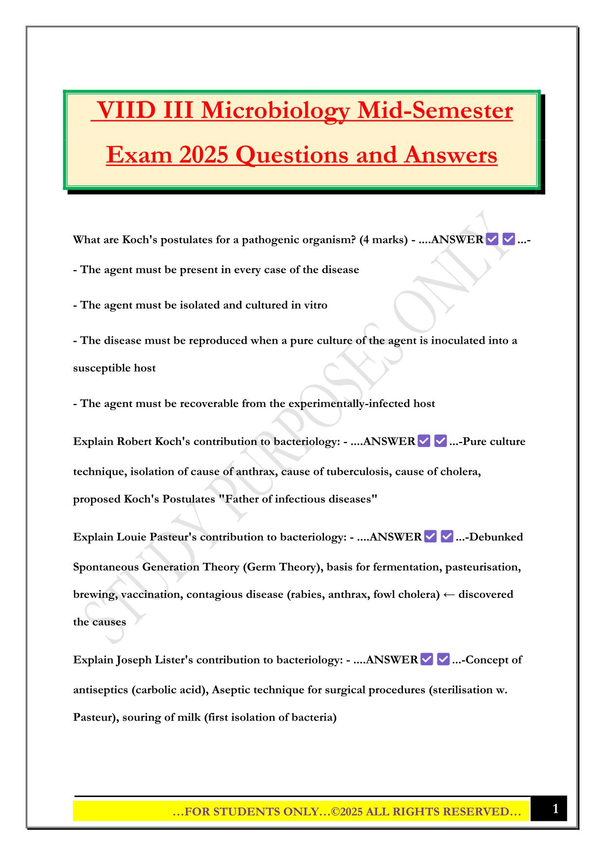 VIID Bundled Exams QUESTIONS AND ANSWERS |100% Pass |Verified and Updated