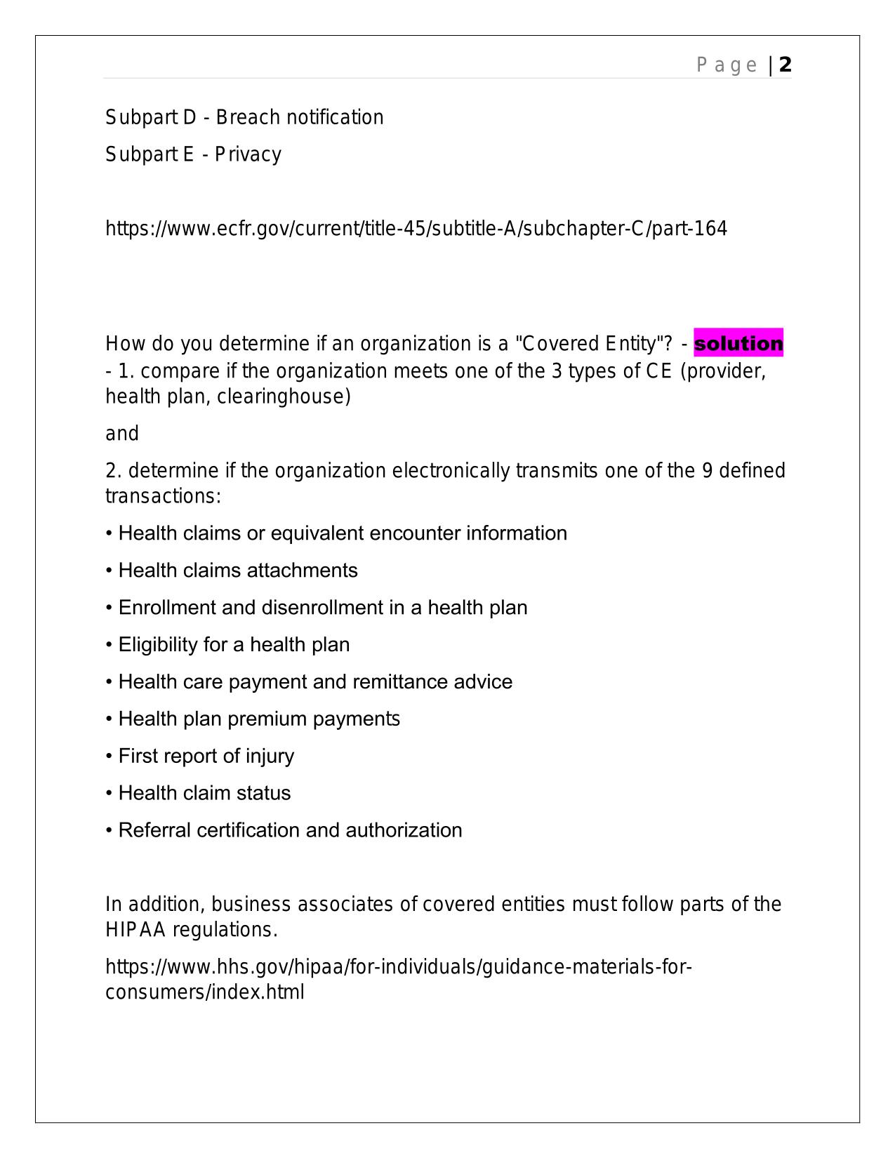 HCCA - CHPC STUDY QUESTIONS 2025 QUESTIONS AND ANSWERS.