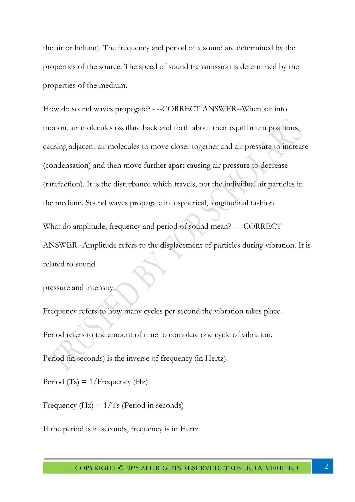 ASLP 3030 exam 1 2025 Questions and Answers