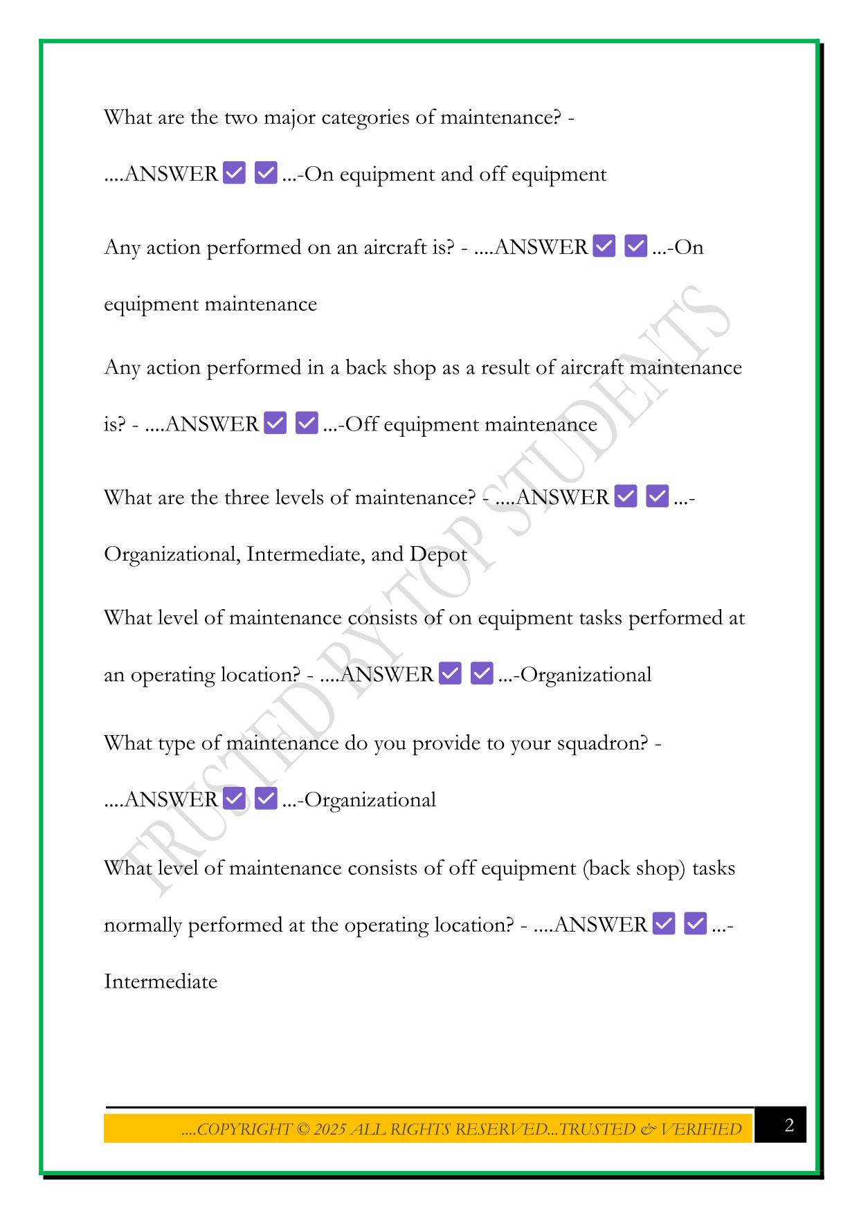 CDC 2A354N INTEGRATED FIGHTER AVIONIC SYSTEMS JOURNEYMAN VOLUME 1. GENERAL MAINTENANCE INFORMATION WRITTEN SELF- TEST QUESTIONS WITH ANSWERS 2025