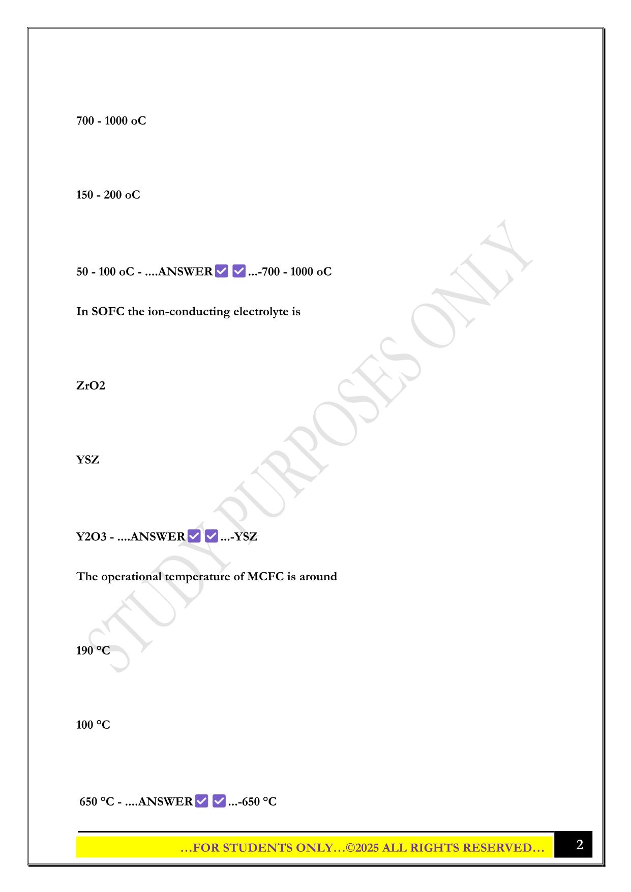 EGEE 420 Exam 2 2025 Questions and Answers