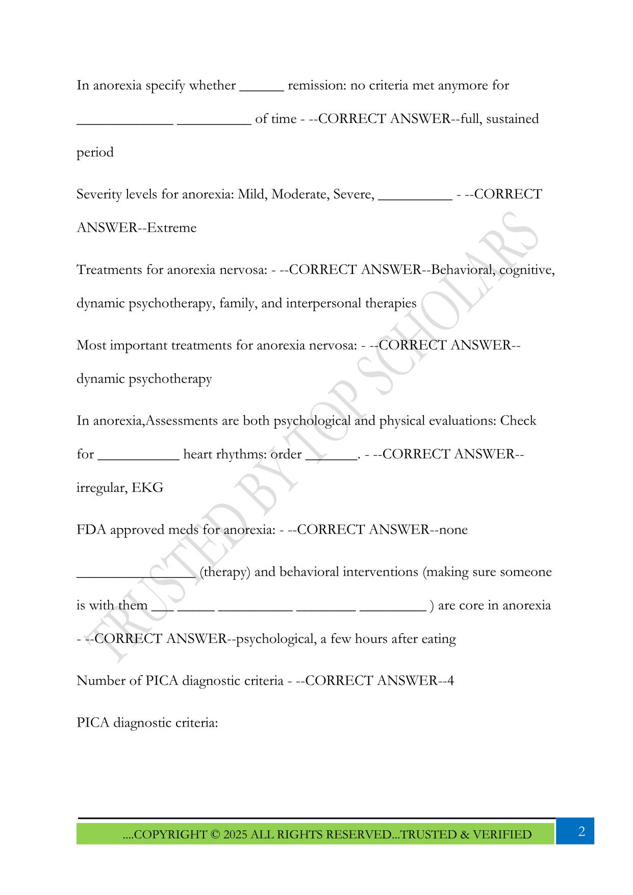 Nurs 663 test 2 2025 Questions and Answers